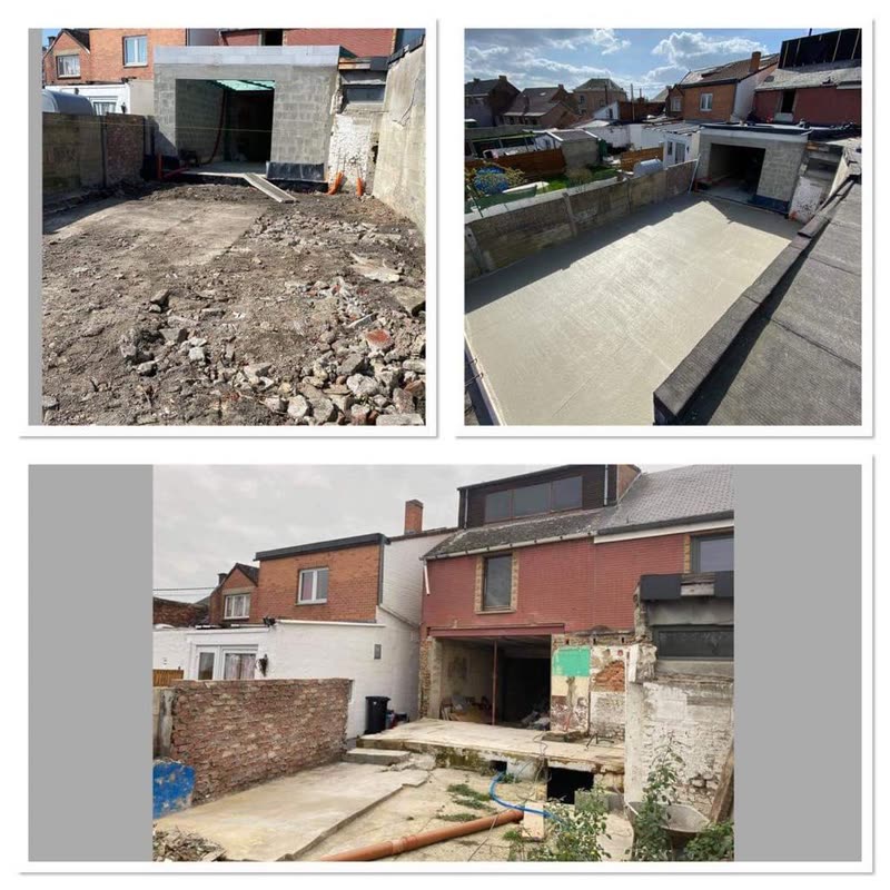 Rénovation d’une arrière-maison : démolition, extension et dalle